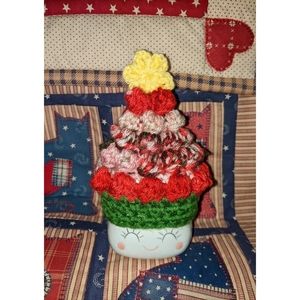 Marshmallow Mug Red Christmas Tree Hat